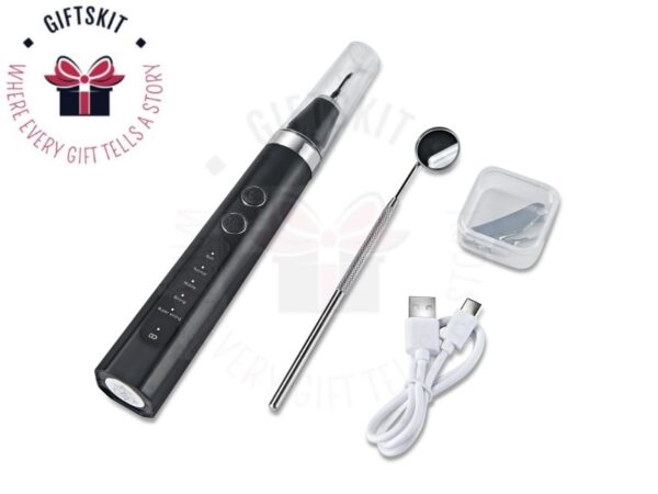 GIFTSKIT-TartarAway-Dental-Scaler-All-Black-Model-B-with-Accessories