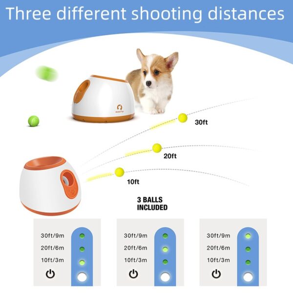 Dog Ball Launcher – Giftskit Automatic Fetch Toy for Small Dogs - Image 12