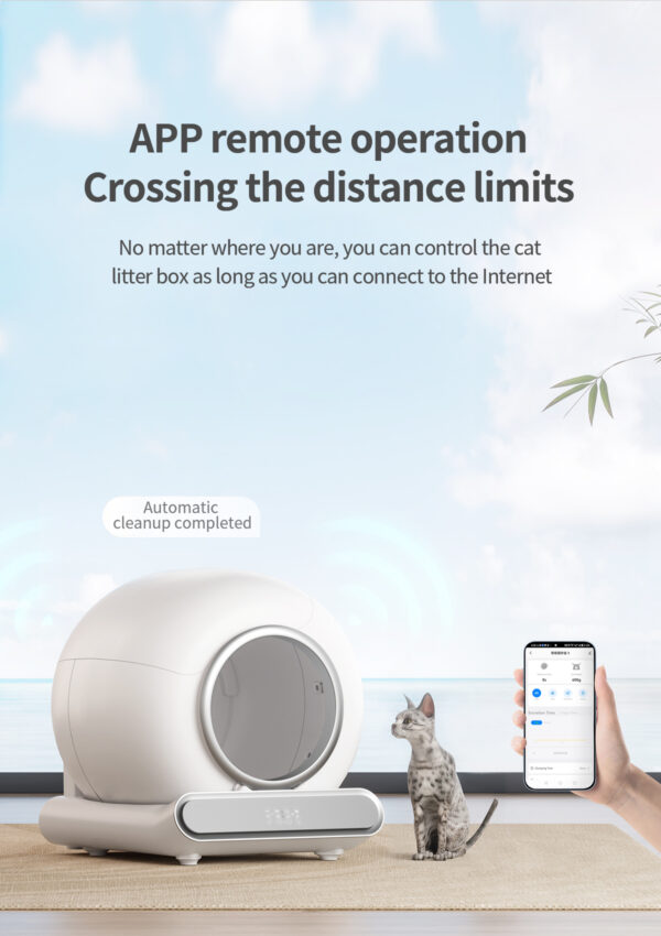 Automatic Cat Litter Box – App Control & Odor-Free Design - Image 11