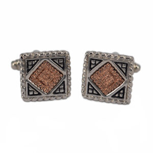 Custom-made-Enamel-Brass-Cufflink-With-Two-Colors-1