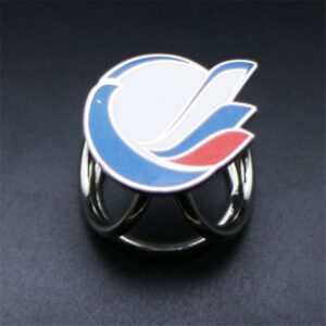 Customized-metal-scarf-ring-clip-bird-clip-1