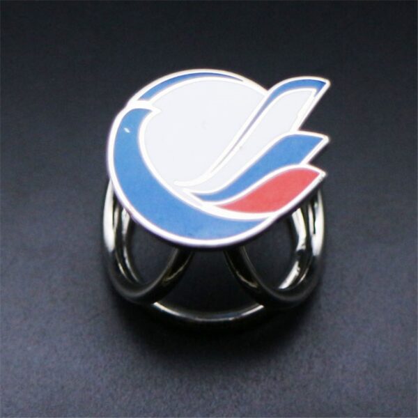 Customized-metal-scarf-ring-clip-bird-clip-1