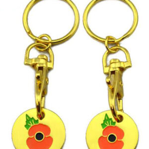 Customized-printed-colors-keychain-with-trolley-coin-1