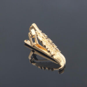 Wholesale-customized-leaf-style-brass-golden-tie-clip