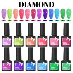 Holographic Glitter Nail Gel Polish for Manicure