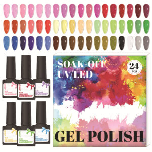 120-Color Nail Polish Set - Brown Tones Collection