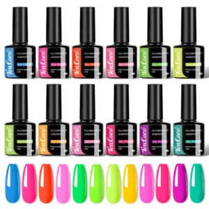 12-Color Dopamine Bright Nail Polish Set