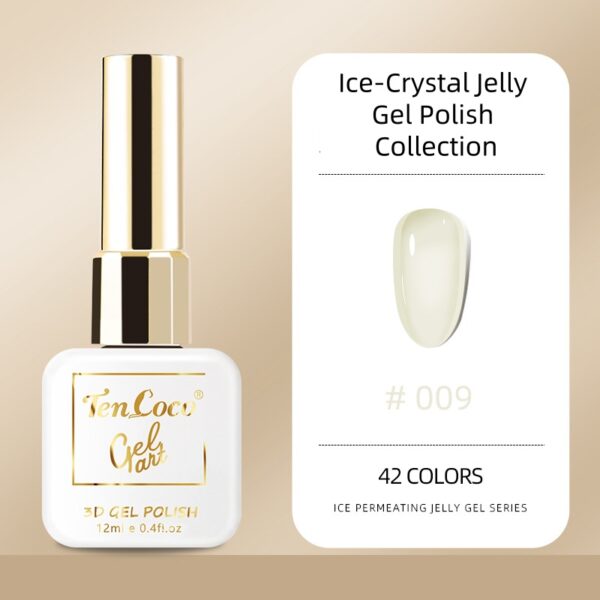 Jelly Ice Translucent Nail Gel - Smooth & Glossy Finish - Image 4