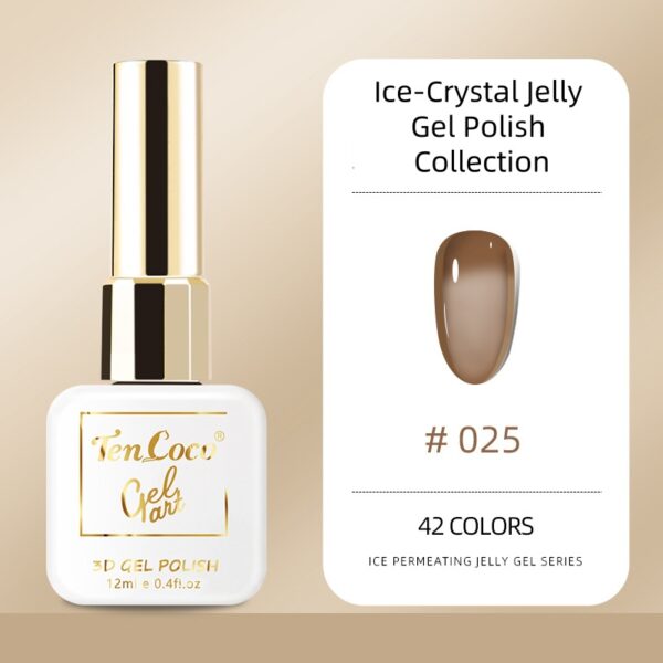 Jelly Ice Translucent Nail Gel - Smooth & Glossy Finish - Image 17