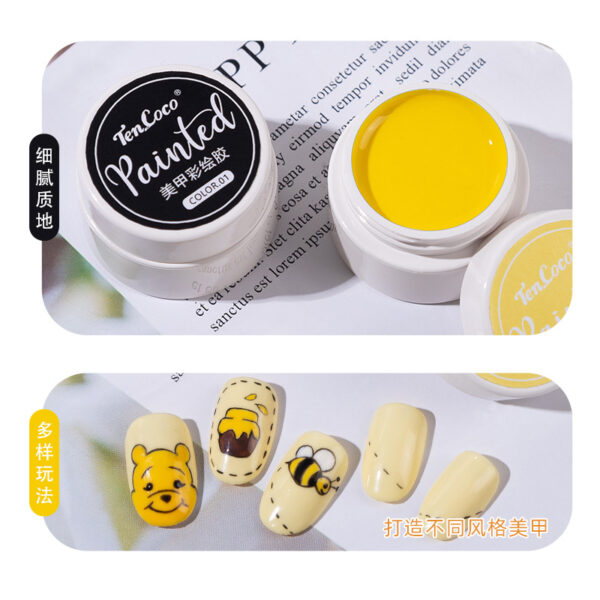 nail-art-gel-yellow-glossy