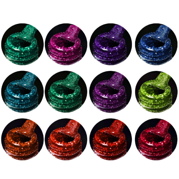 nail-art-rainbow-laser-glitter-gel