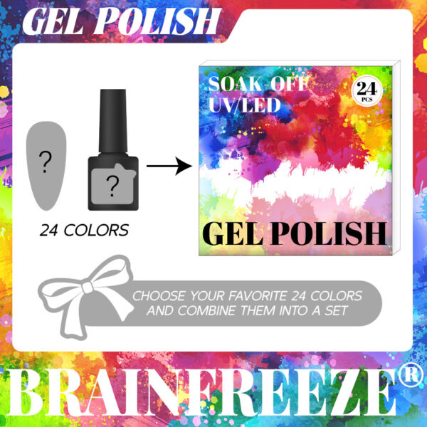 120-Color Nail Polish Set - Brown Tones Collection - Image 4