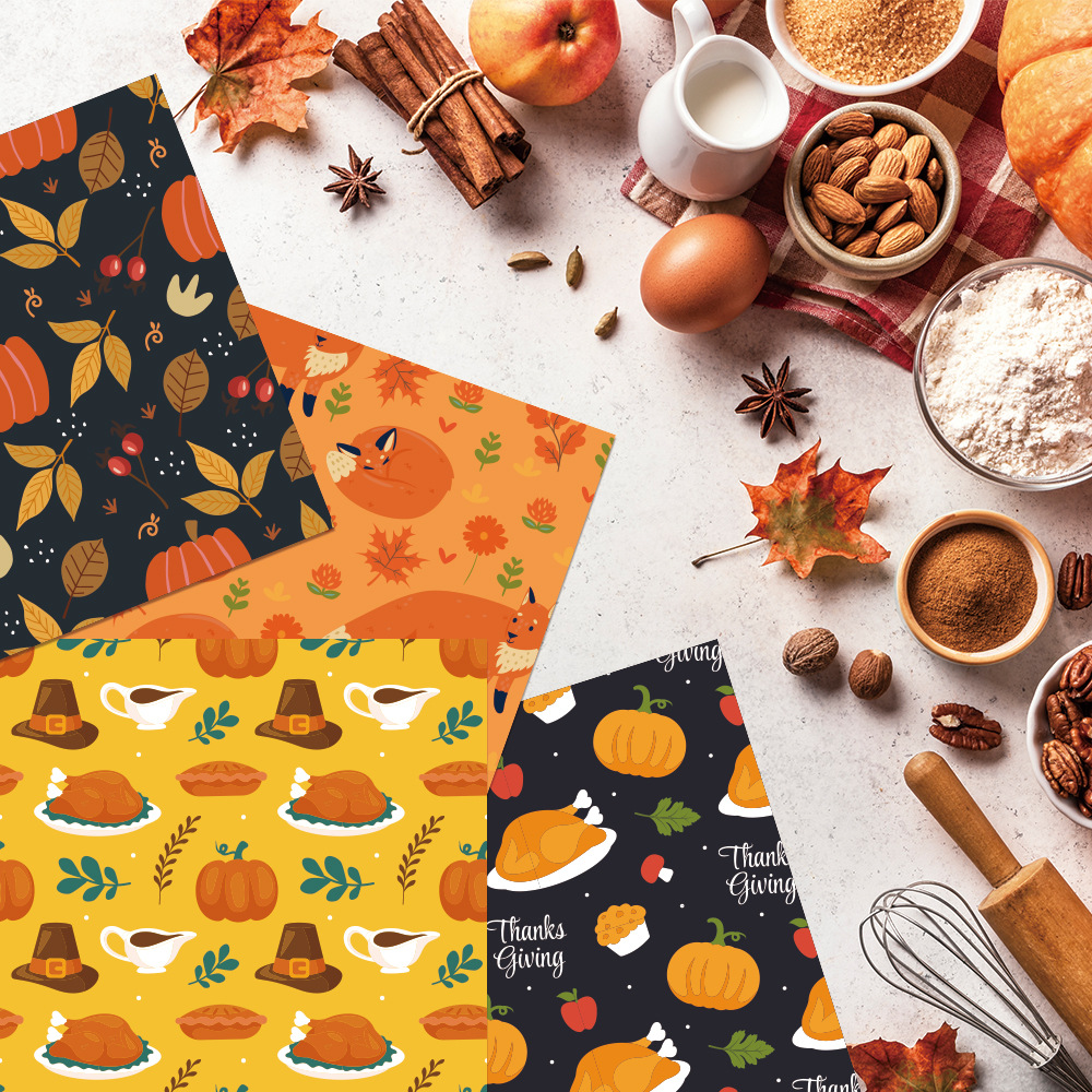 autumn-gift-wrap-paper-for-thanksgiving-party