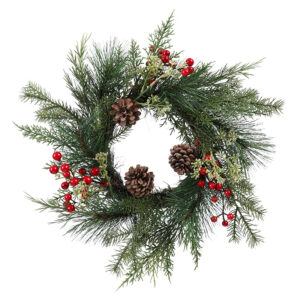 pinecone-red-berry-christmas-hanging-wreath