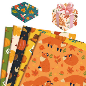thanksgiving-diy-gift-wrapping-paper-pumpkin-design