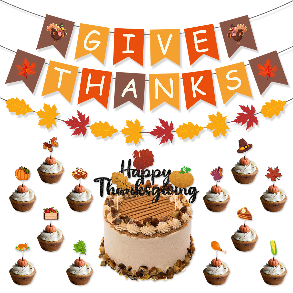 thanksgiving-garland-give-thanks-sign-for-home-decor
