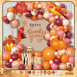 thanksgiving-orange-balloons-decor