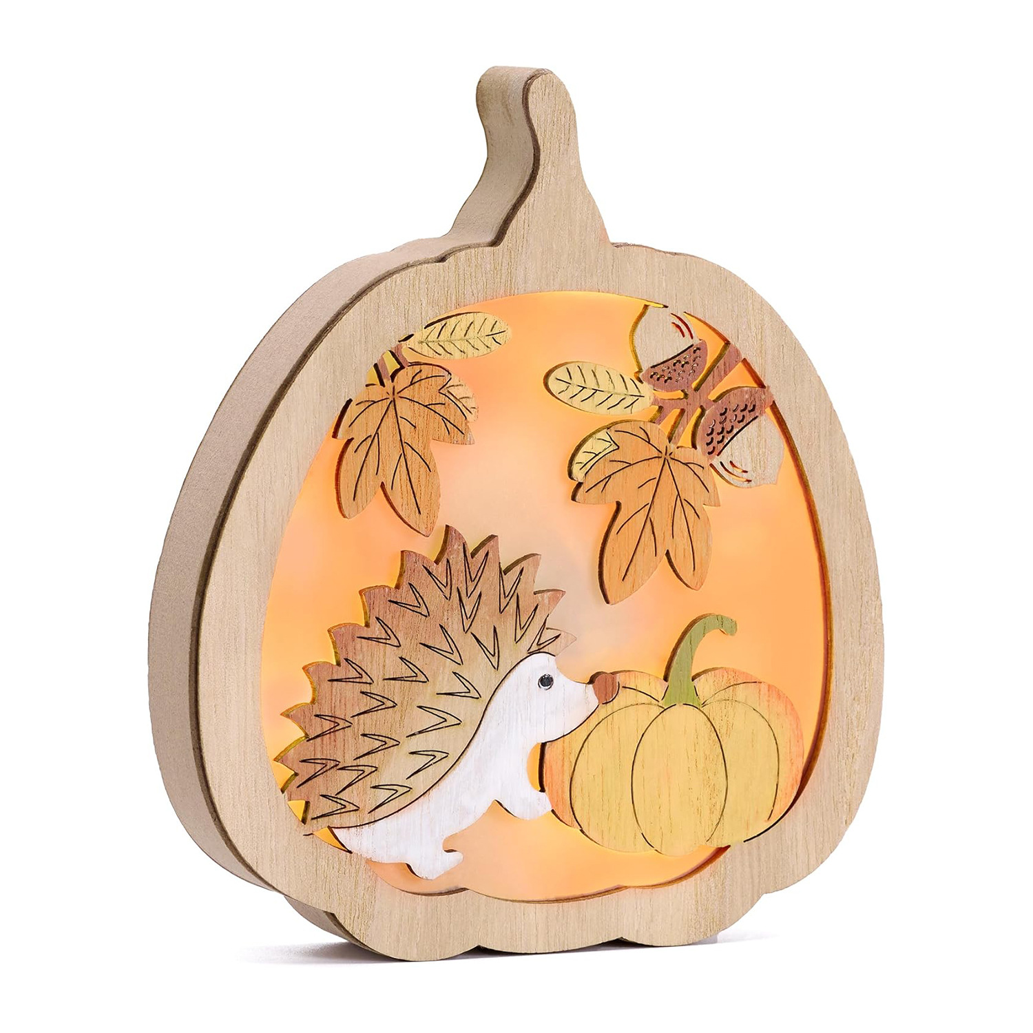 thanksgiving-wooden-ornament-with-maple-leaves