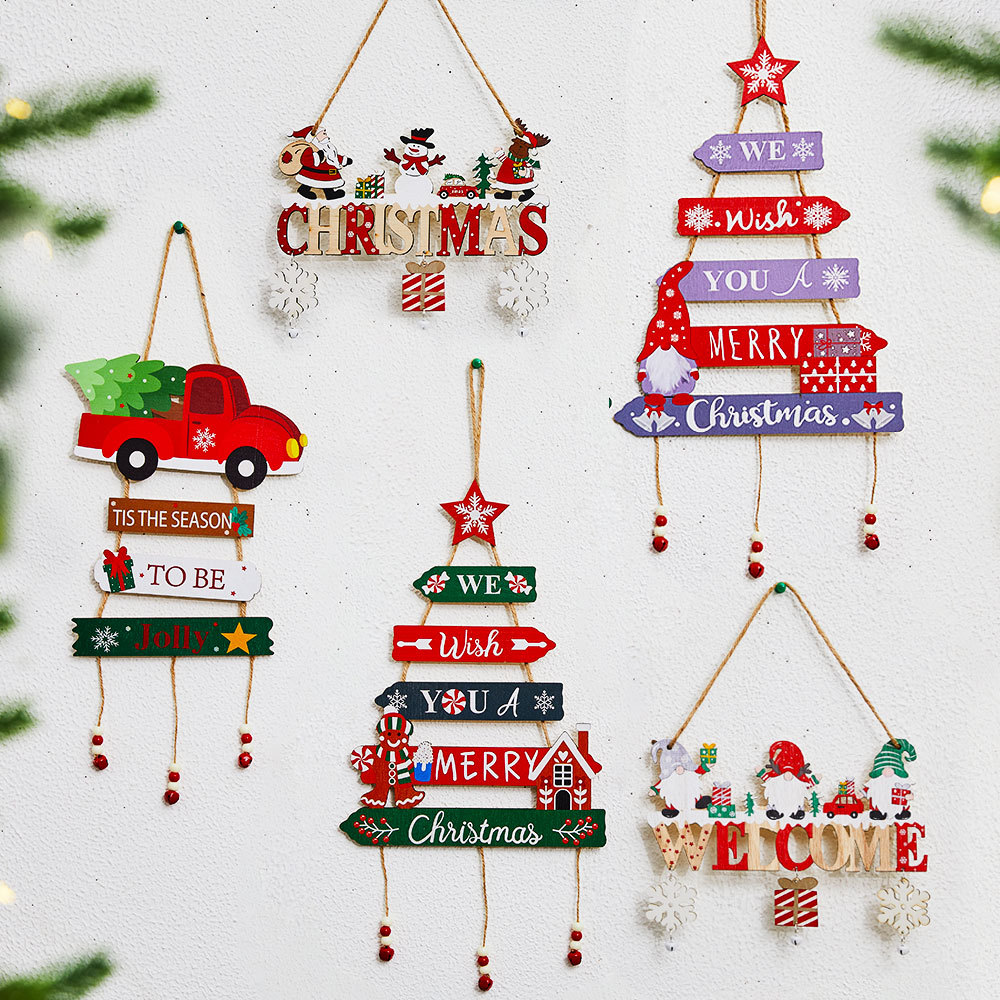 holiday-party-scene-props-wooden-christmas-decor