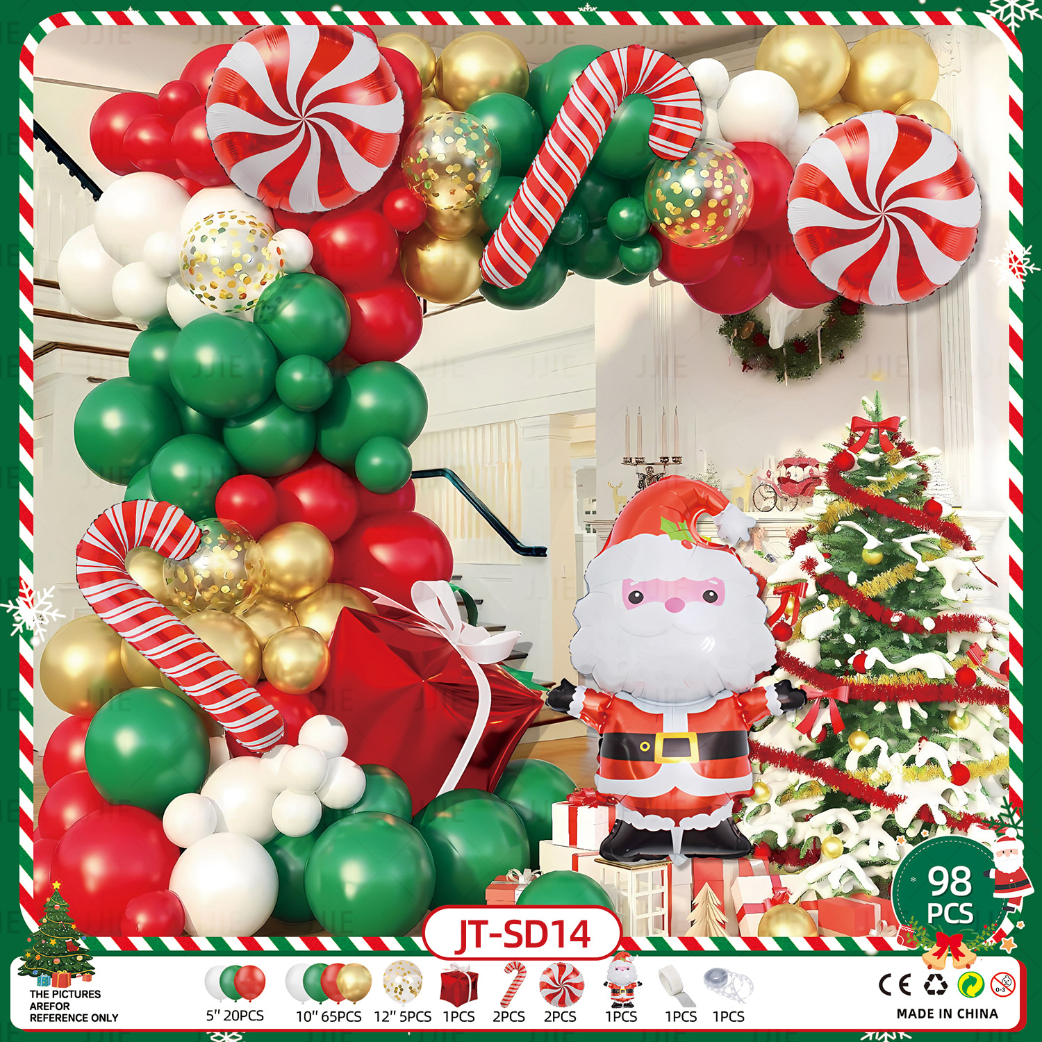 xmas-wreath-balloon-arch